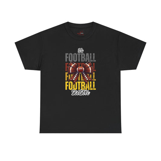 It’s Football Season Bow T-Shirt – Cute Game Day Graphic Tee