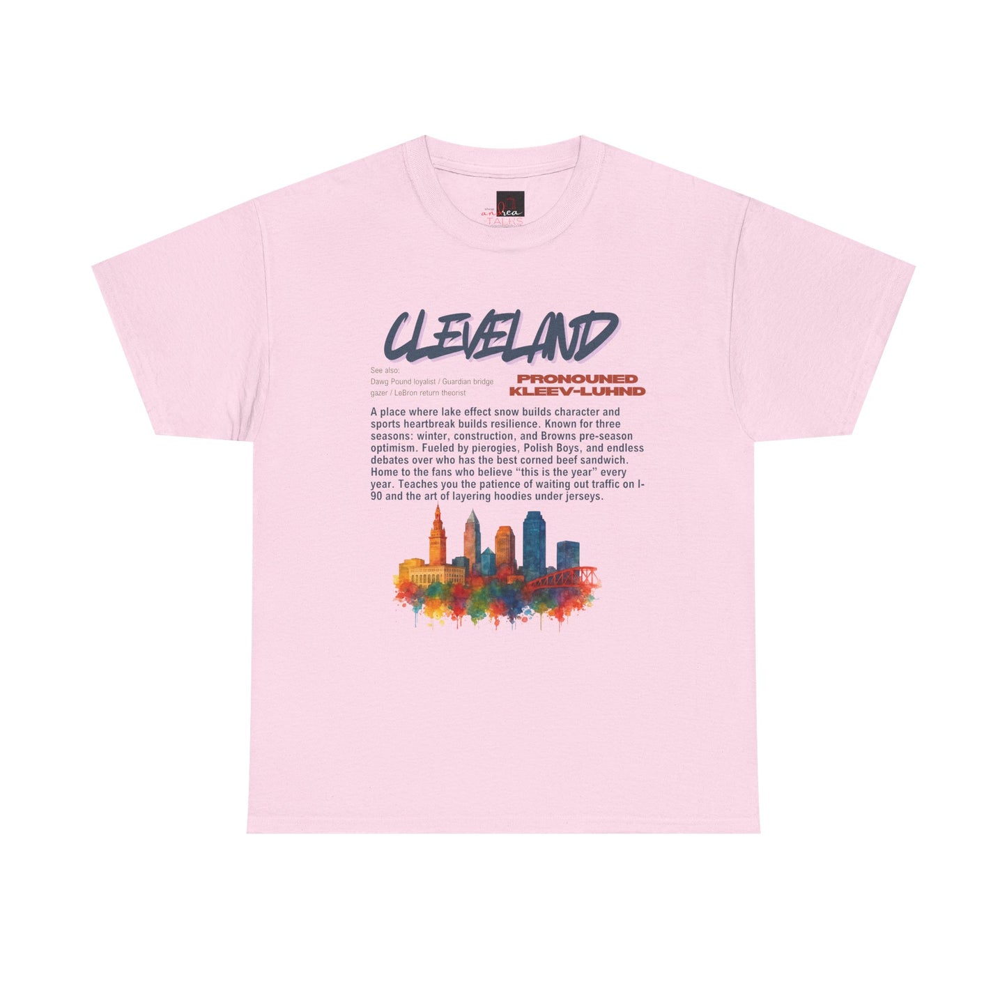 Cleveland Pride Humor Skyline City Vibes Hometown Unisex Tee