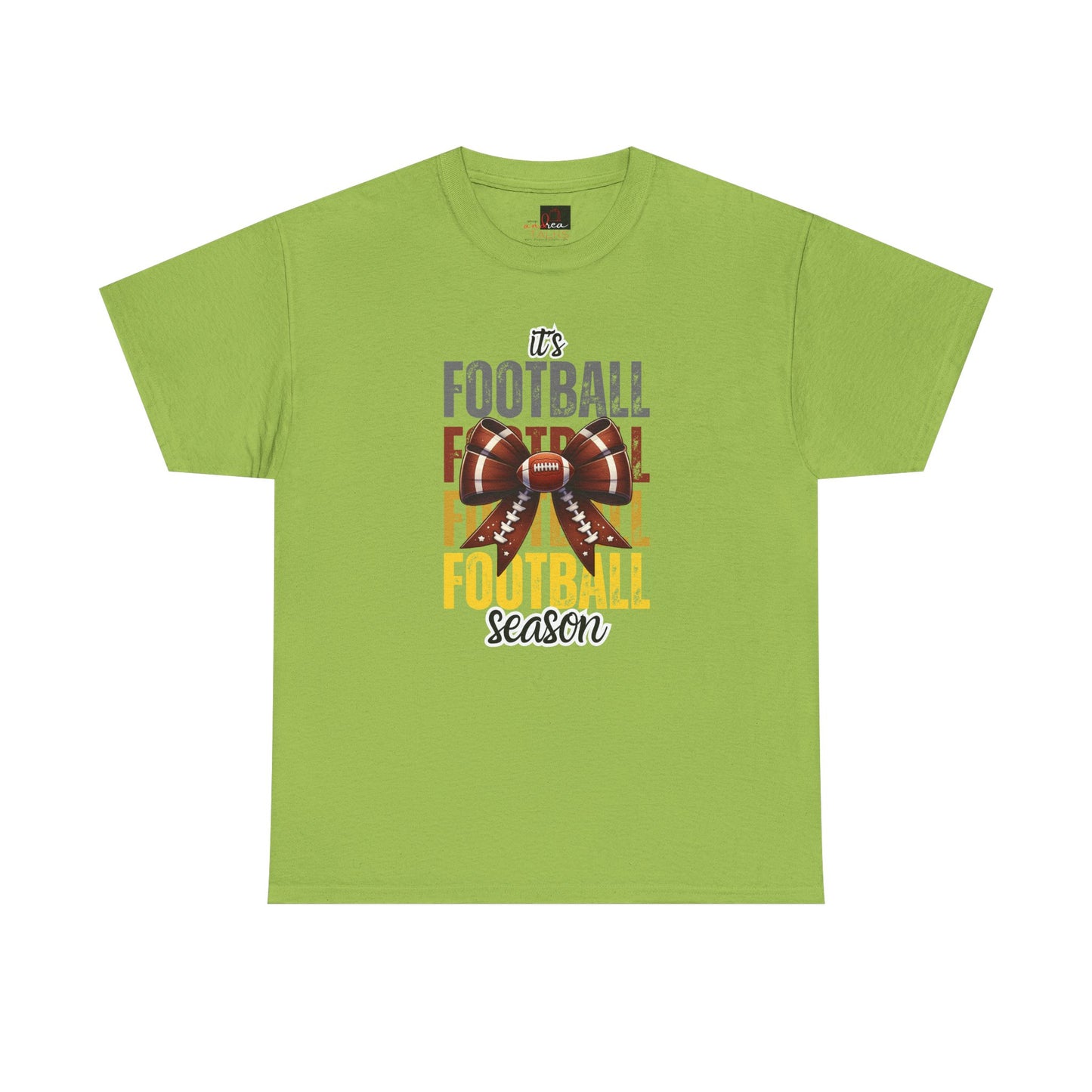 It’s Football Season Bow T-Shirt – Cute Game Day Graphic Tee
