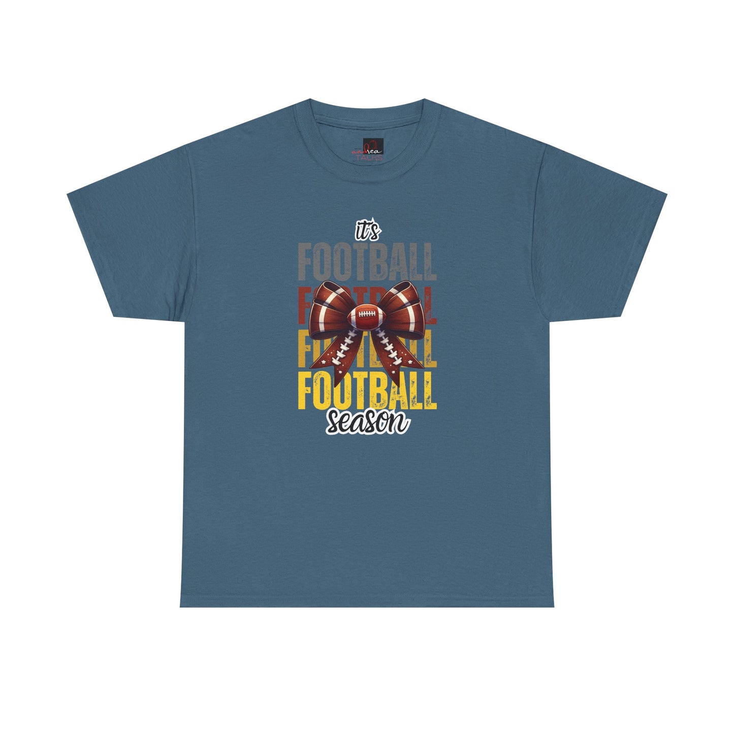 It’s Football Season Bow T-Shirt – Cute Game Day Graphic Tee