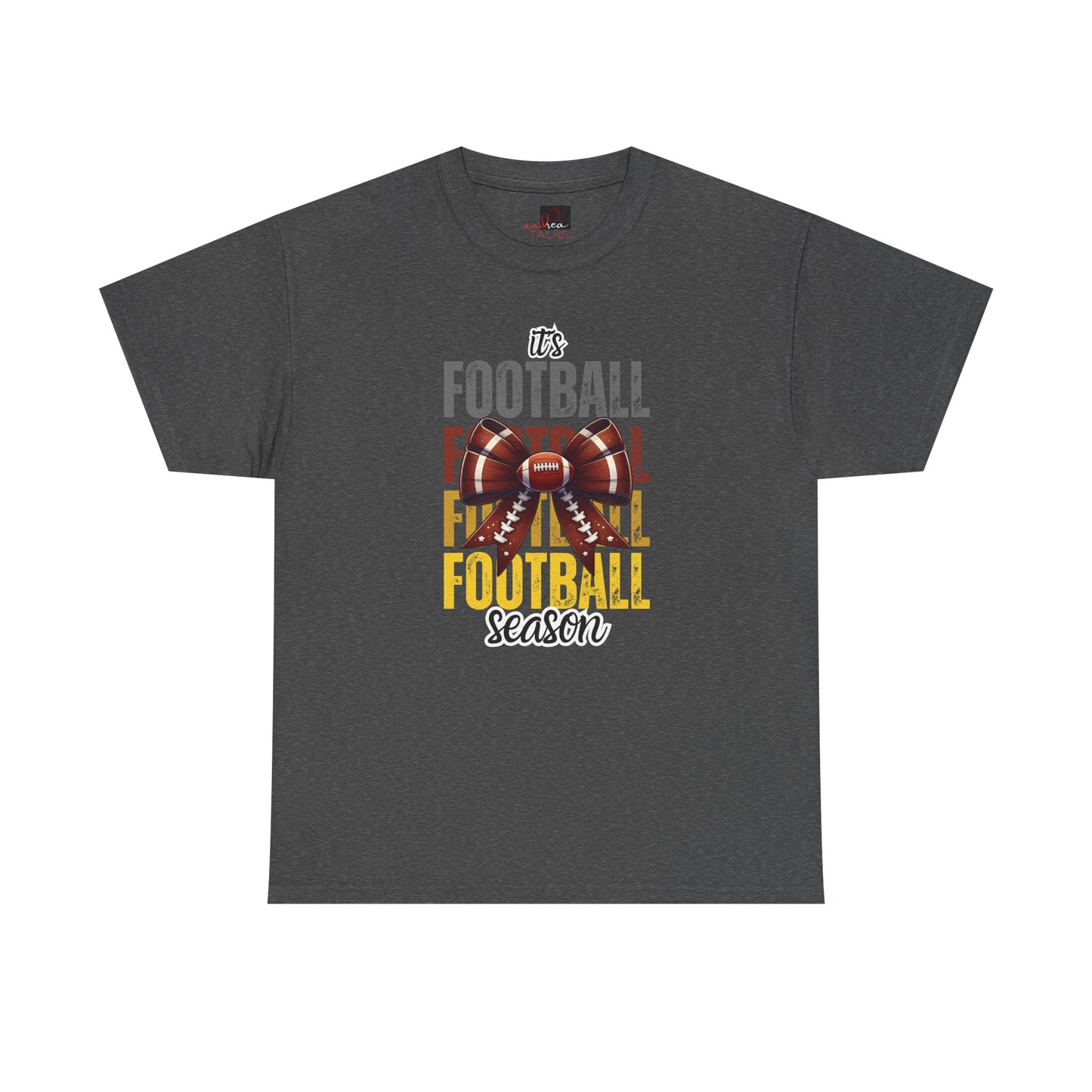 It’s Football Season Bow T-Shirt – Cute Game Day Graphic Tee