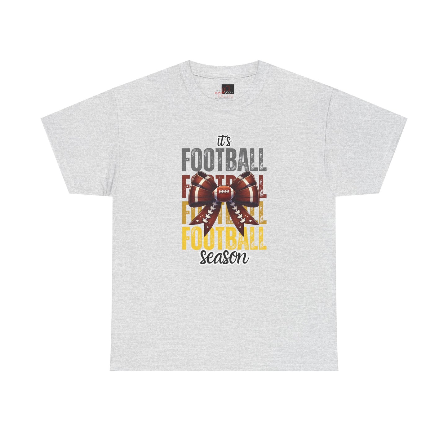 It’s Football Season Bow T-Shirt – Cute Game Day Graphic Tee