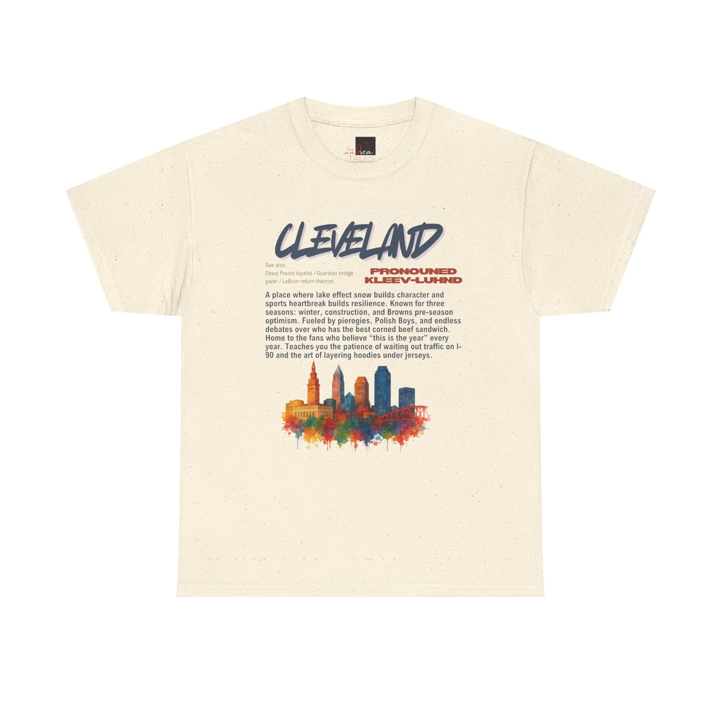 Cleveland Pride Humor Skyline City Vibes Hometown Unisex Tee