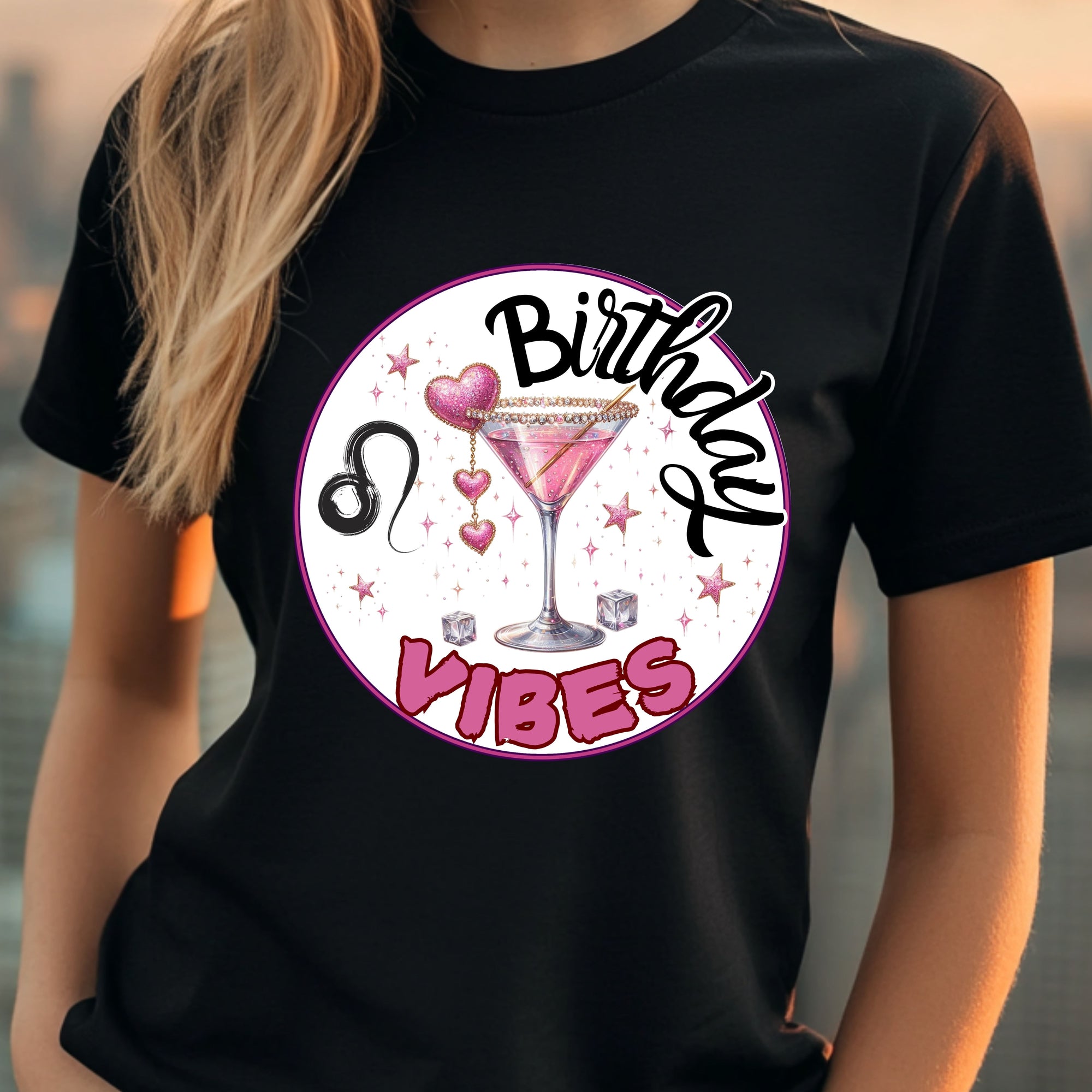 Leo Birthday Vibes Short Sleeved T-Shirt