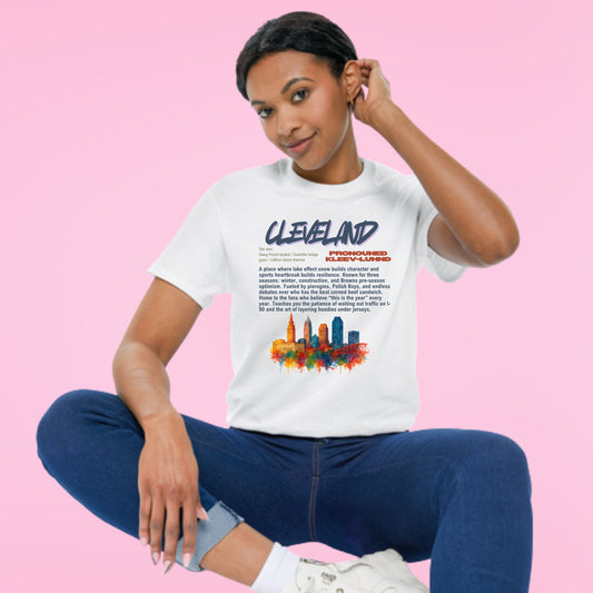 Cleveland Pride Humor Skyline City Vibes Hometown Unisex Tee