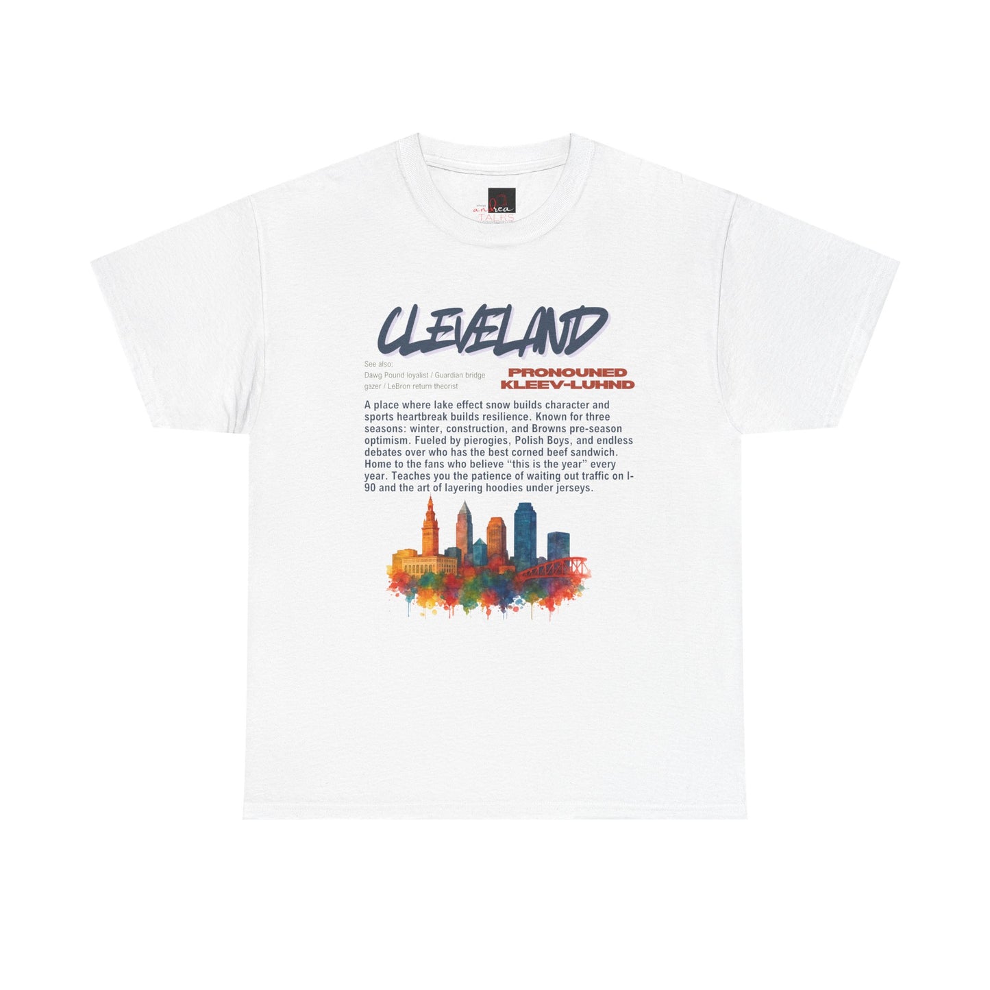 Cleveland Pride Humor Skyline City Vibes Hometown Unisex Tee