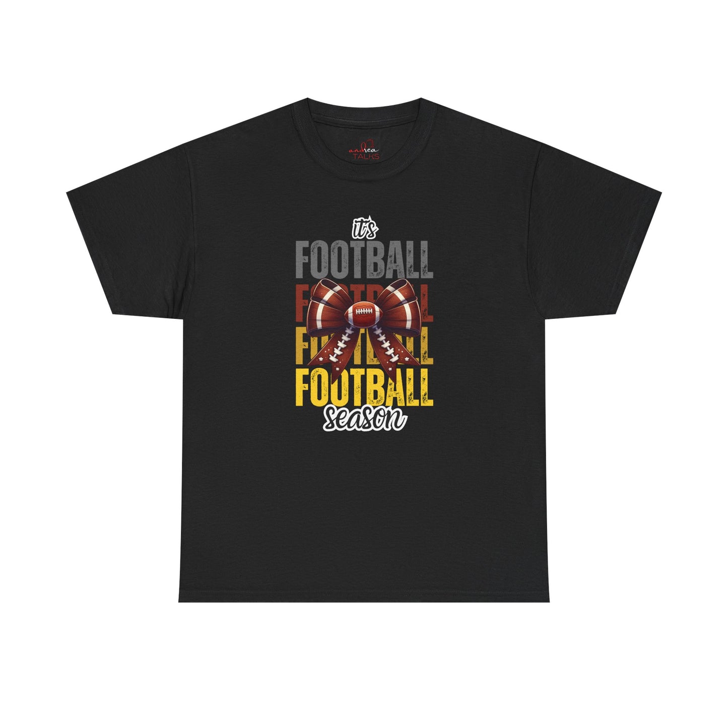 It’s Football Season Bow T-Shirt – Cute Game Day Graphic Tee