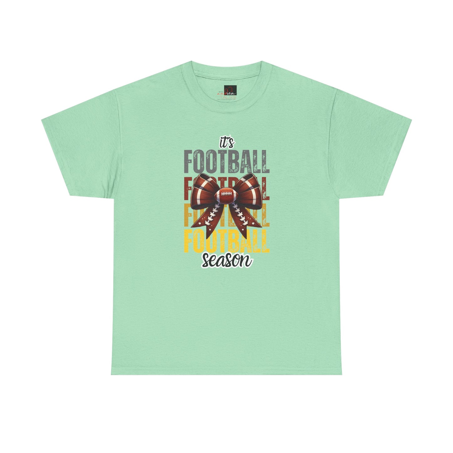 It’s Football Season Bow T-Shirt – Cute Game Day Graphic Tee