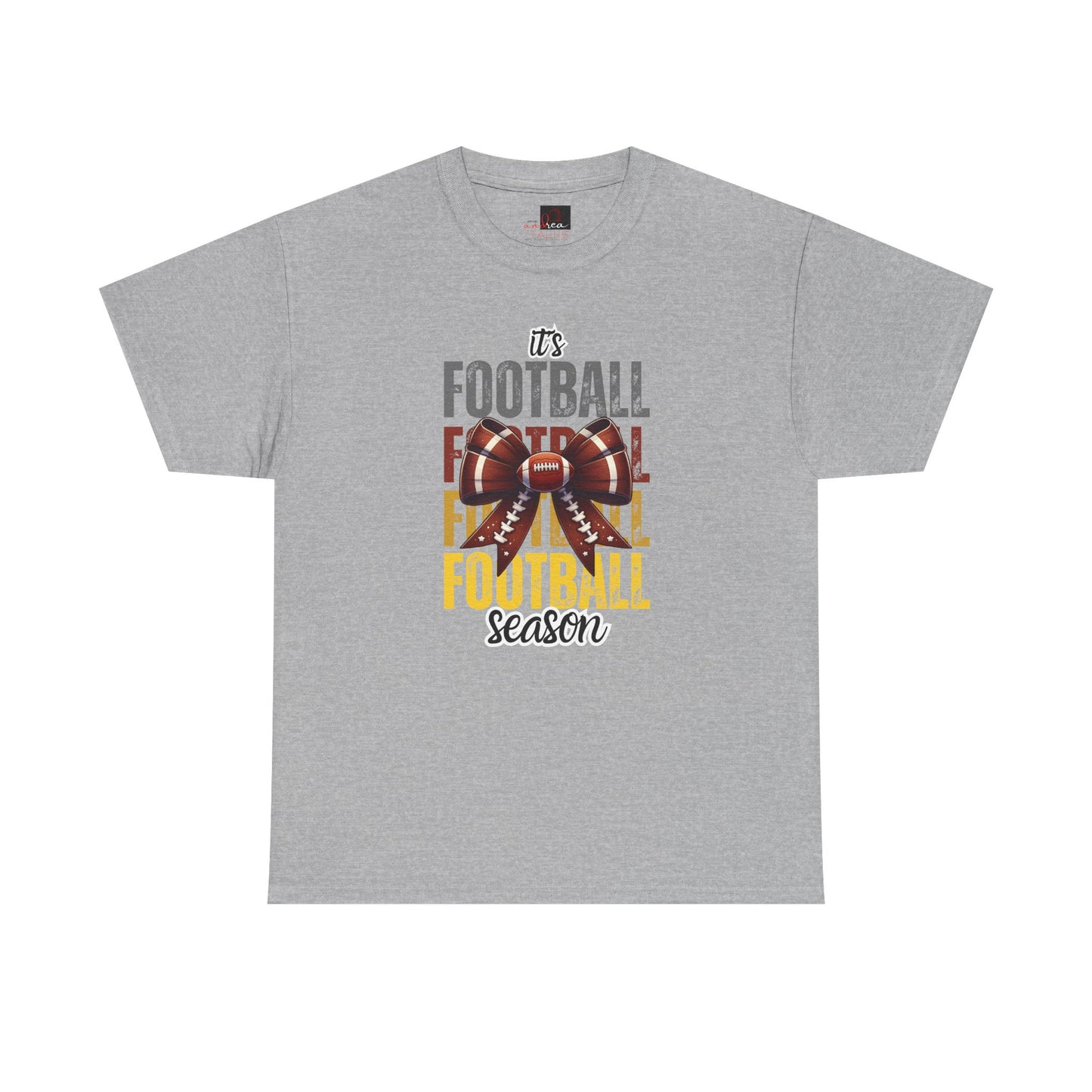 It’s Football Season Bow T-Shirt – Cute Game Day Graphic Tee