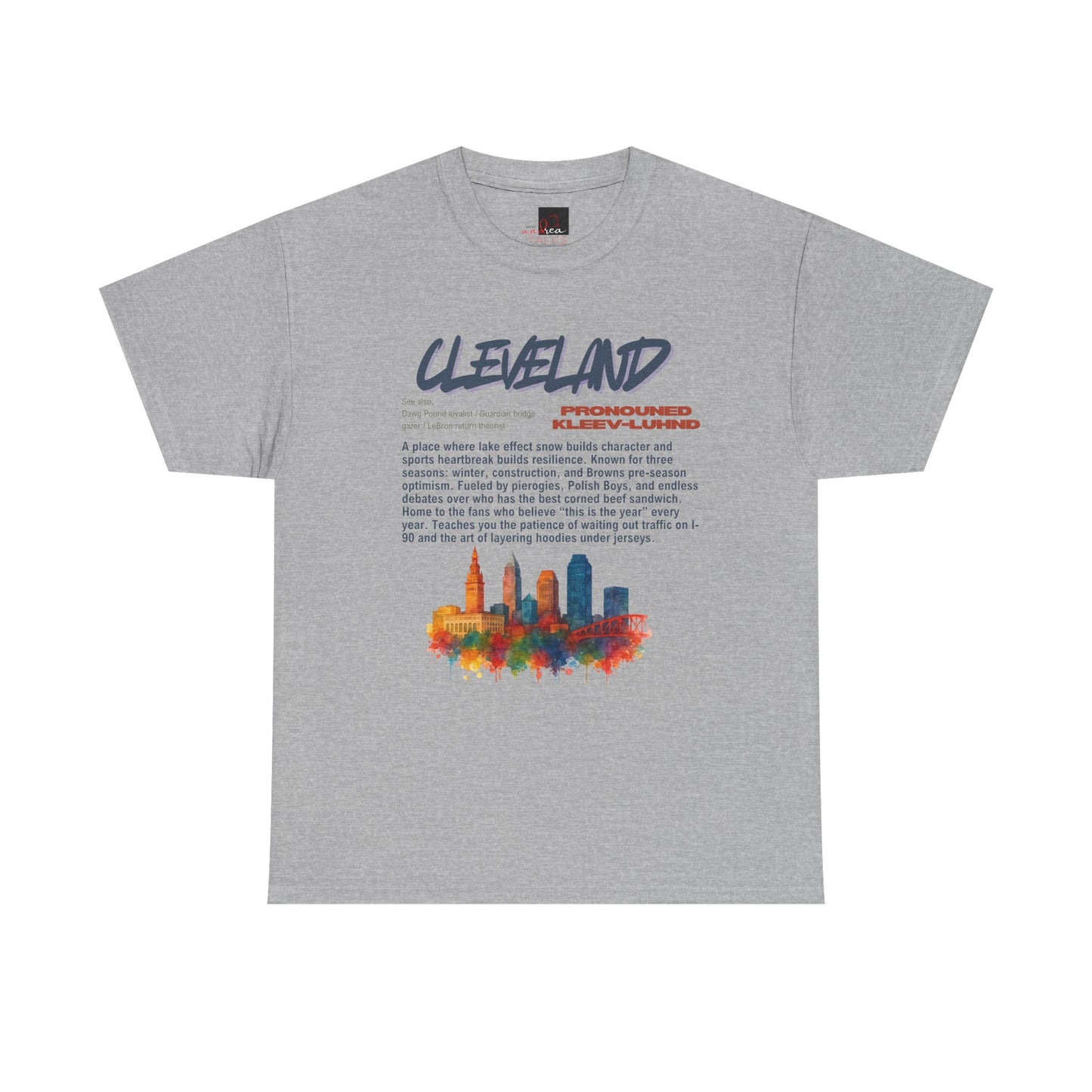 Cleveland Pride Humor Skyline City Vibes Hometown Unisex Tee